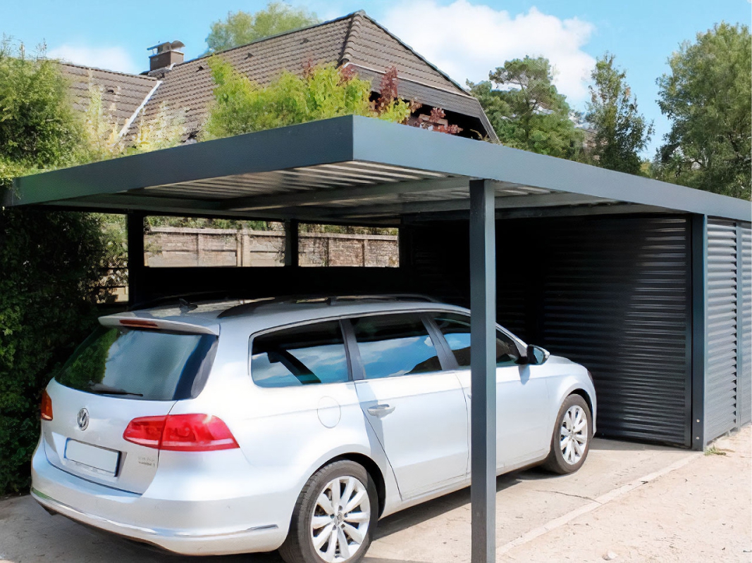 Арочный автонавес для дачи